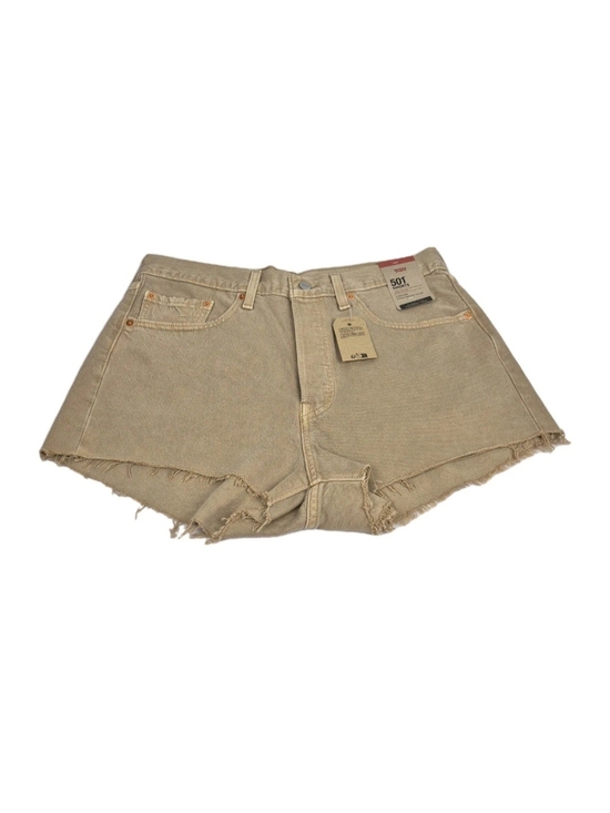 Levi's Pants - Levi’s 501 Women's Shorts Size 31 High Rise Raw Hem Distressed Light Brown 54